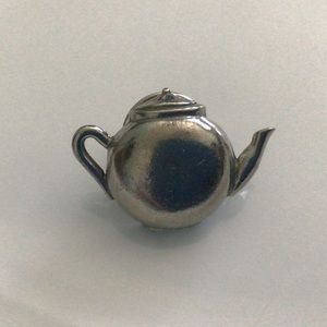 Sweet teapot pin. Authentic Pewter.